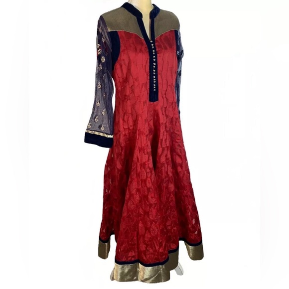 Karishma anarkali gown kurti indian pakistani dress size XL (US juniors size) - Picture 12 of 16
